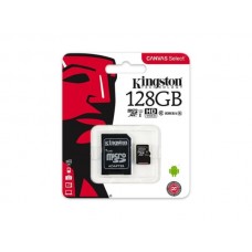 KINGSTON 128GB microSDHC Card Class 10 + adapter